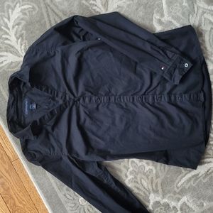 Tommy Hilfiger black button down. Size small